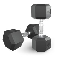 Гантель гексагональная UNIX Fit обрезиненная 12,5 кг, 2 шт.